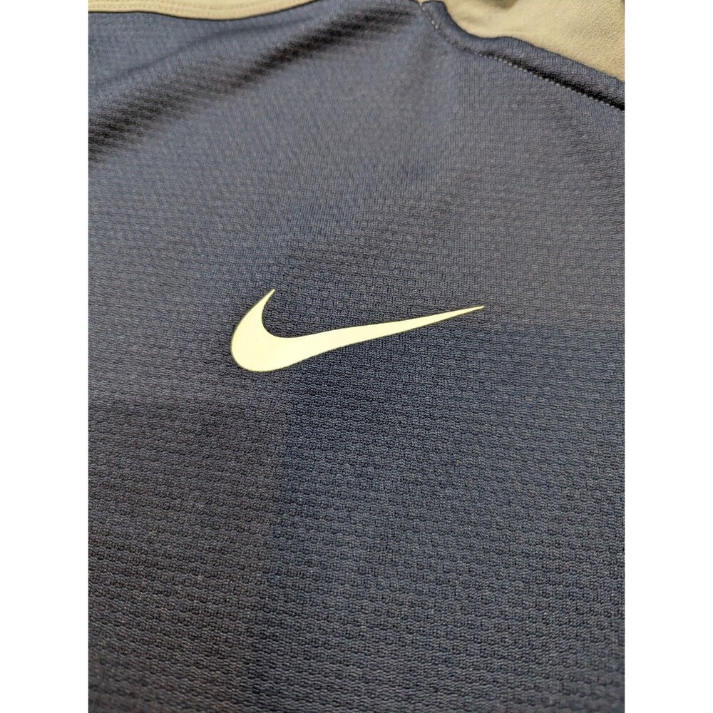 Nike Tacoma Rainiers Baseball Windbreaker Mens 3XL Blue Navy 1/4 Zip Pullover - Picture 7 of 9